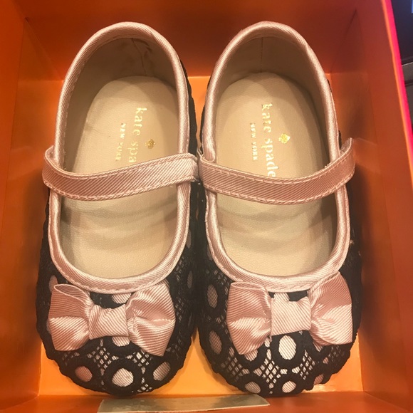 NIB Kate Spade Baby Lace Mary Jane Shoes - Picture 3 of 5